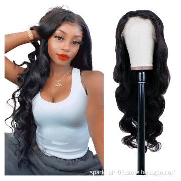 Vendor Hd Transparent Swiss Lace Front Wig Human Hair 360 Lace Frontal Wig Straight Glueless Brazilian 100% Virgin Full Lace Wig